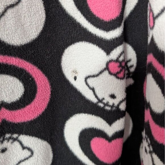 Sanrio Hello Kitty Heart Fleece PJ Pants Womens Size 2X Black Pull On Sleepwear - Picture 4 of 12